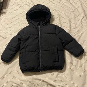 Swiss Tech Black Fleece-Lined Jacket 3T EUC